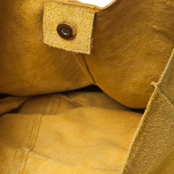 Genuine Leather Suede Tote Bag